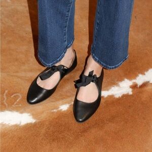 Intentionally Blank Valley Ballet Flat in Black Leather 9
